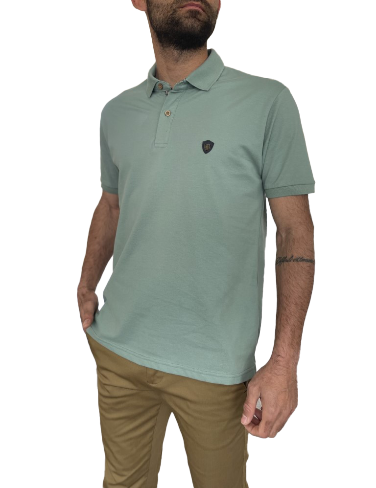 Everbest ανδρική μέντα πικέ Polo μπλούζα Plus Size 242833M φωτογραφία